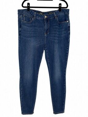 Judy Blue Mid-Blue Stretch Skinny Jeans